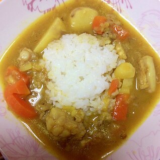 大薯で、カレー